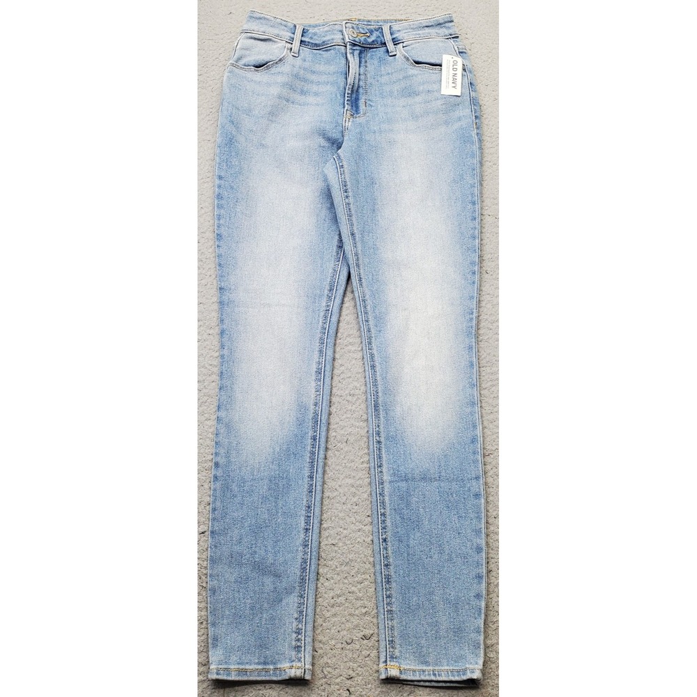 Old Navy Super Skinny Jeans Womens 0 Blue Denim Stretch High-Rise Streetwear